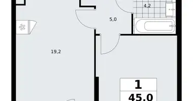 Apartamento 1 habitación en poselenie Sosenskoe, Rusia