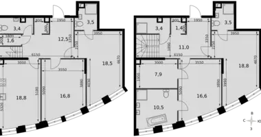 Appartement 4 chambres dans Moscou, Russie