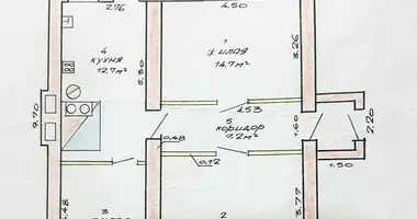 Wohnung 3 zimmer in Kameno, Weißrussland