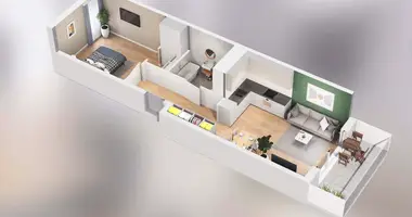 Apartamento 2 habitaciones en Poznan, Polonia