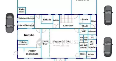House 7 bathrooms with parking, with balcony, with transformable rooms in Nagykata, Hungary