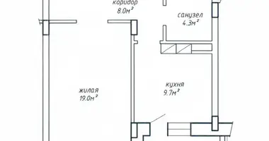 Apartamento 1 habitación en Minsk, Belarús