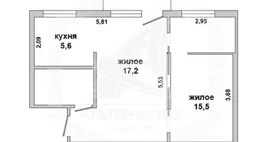 Apartamento 2 habitaciones en Brest, Belarús