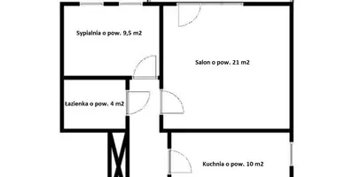 Appartement 1 chambre dans Varsovie, Pologne