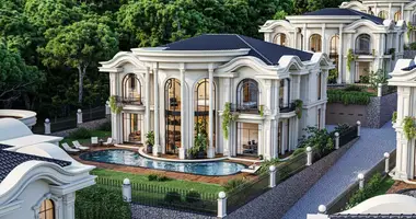 Casa 8 habitaciones con balcón, con airea acondicionado, con vistas a las montañas en Damlar Mahallesi, Turquía