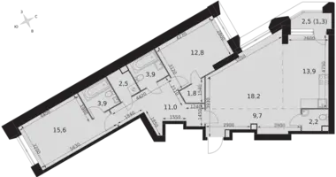 Wohnung 3 zimmer in Konkovo District, Russland