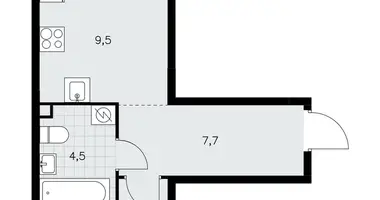 Apartamento 2 habitaciones en poselenie Sosenskoe, Rusia