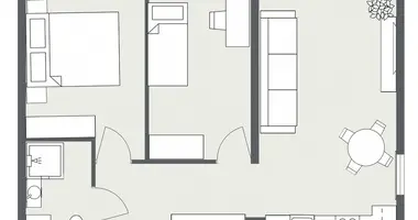 3 room apartment in Klaipėda, Lithuania