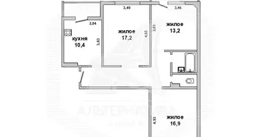 Apartamento 3 habitaciones en Muchaviecki sielski Saviet, Belarús