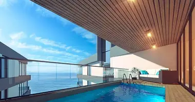 Penthouse 3 chambres avec Balcon, avec Climatiseur, avec Vue sur la mer dans Kyrenia, Chypre du Nord