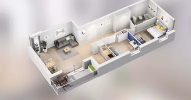 Apartamento 3 habitaciones en Poznan, Polonia