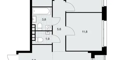 3 room apartment in Postnikovo, Russia