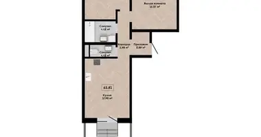 Apartamento 3 habitaciones en Kalodziscanski sielski Saviet, Belarús
