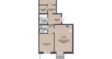 3 room apartment in Kalodziscanski sielski Saviet, Belarus