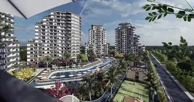 Wohnung 1 Schlafzimmer mit Balkon, mit Möbel, mit Aufzug in Mersin, Türkei