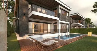 Villa 4 room villa with balcony, with air conditioning, with parking in Doesemealti, Turkey