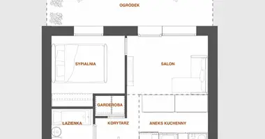 2 room apartment in Warsaw, Poland
