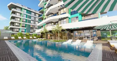 Apartamento 2 habitaciones con aparcamiento, con Pool, con terrassa en Avsallar, Turquía