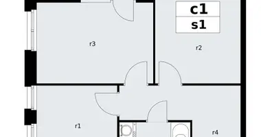 Apartamento 2 habitaciones en poselenie Sosenskoe, Rusia