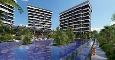 Doppelhaus 5 Zimmer mit Parkplatz, mit Schwimmbad, mit Internet in Okurcalar, Türkei