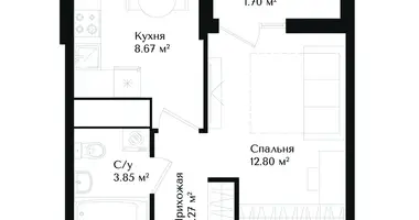 Квартира 1 комната в Ташкент, Узбекистан