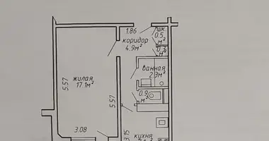 Wohnung 1 zimmer in Minsk, Weißrussland