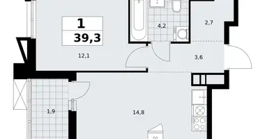 Appartement 1 chambre dans poselenie Sosenskoe, Fédération de Russie