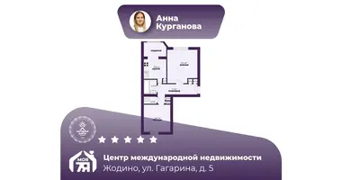 2 room apartment in Zhodzina, Belarus