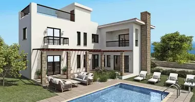 Villa 4 Zimmer mit Meerblick, mit Schwimmbad, mit Bergblick in Kouklia, Cyprus