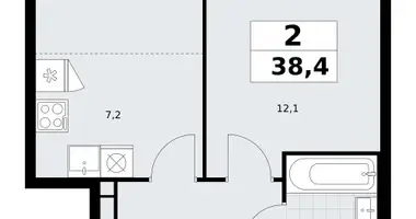 Apartamento 2 habitaciones en Postnikovo, Rusia