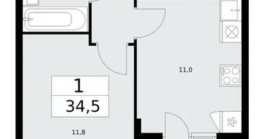 Appartement 1 chambre dans poselenie Sosenskoe, Fédération de Russie