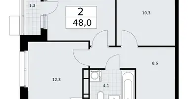 Appartement 2 chambres dans Vnoukovo, Russie