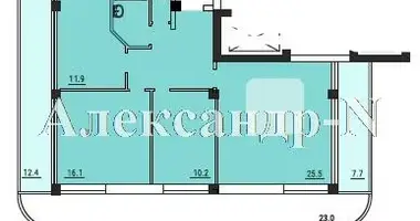 Apartamento 3 habitaciones en Odessa, Ucrania