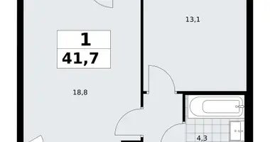 Mieszkanie 1 pokój w Troick, Rosja