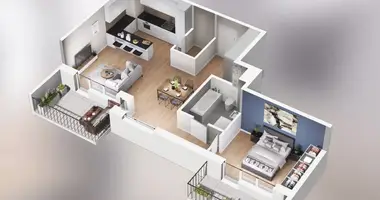 Apartamento 2 habitaciones en Poznan, Polonia