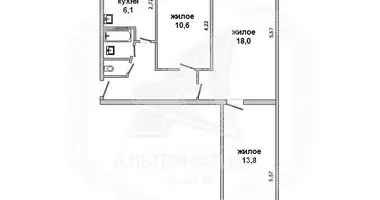 Apartamento 3 habitaciones en Brest, Bielorrusia