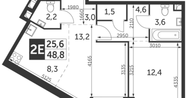 Appartement 2 chambres dans Konkovo District, Fédération de Russie