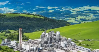 Pellet plant in Oberlaibach, Slowenien