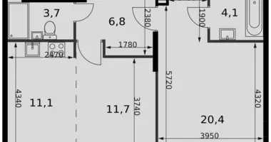 Appartement 2 chambres dans North-Western Administrative Okrug, Fédération de Russie