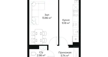 Квартира 1 комната в Ташкент, Узбекистан