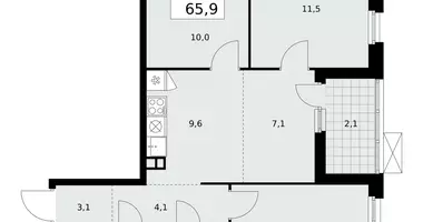 4 room apartment in Moscow, Russia