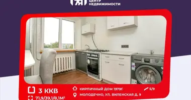 Apartamento 3 habitaciones en Maladetchna, Bielorrusia