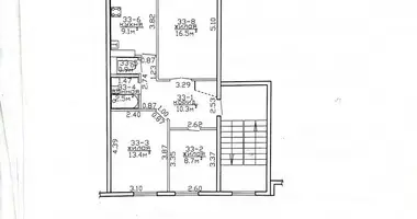 3 room apartment in Navahrudak, Belarus
