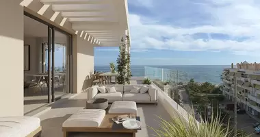 Пентхаус 3 комнаты  с балконом, с кондиционером, с видом на море в Rincon de la Victoria, Испания