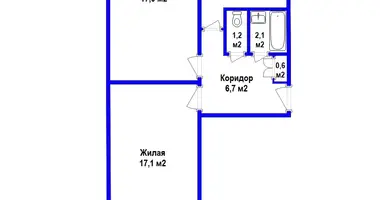 Apartamento 2 habitaciones con balcón en Minsk, Bielorrusia