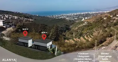 Villa 5 Zimmer mit Möbliert, mit Meerblick, mit Garage in Kargicak, Türkei