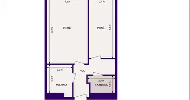 1 bedroom apartment in Warsaw, Poland