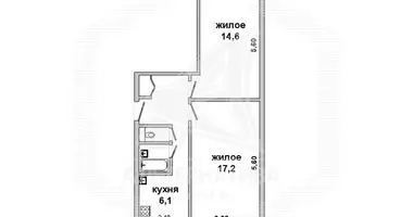 Apartamento 2 habitaciones en Brest, Bielorrusia