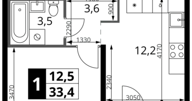 Appartement 1 chambre dans Leninsky District, Fédération de Russie