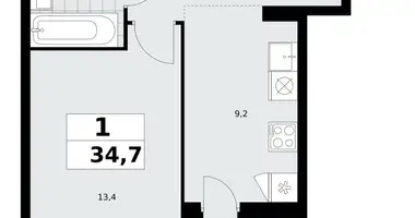 Apartamento 1 habitación en poselenie Sosenskoe, Rusia